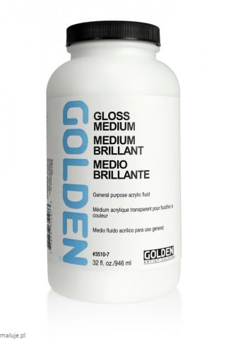 Golden Gloss Medium - medium akrylowe błyszczące