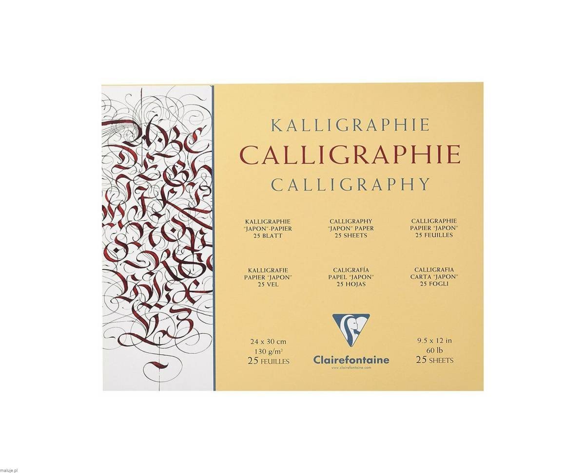 Calligraphy "Japon" paper 130g 25 ark. - blok do kaligrafii