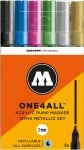 Molotow ONE4ALL 127HS Metallic Set - komplet 6 markerów akrylowych