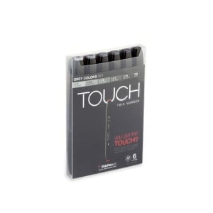 Touch Twin Marker 6 SET [Grey Color]