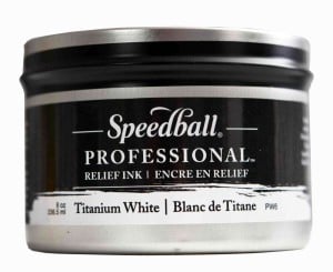 Speedball Professional Relief Ink Titanium White - farba graficzna