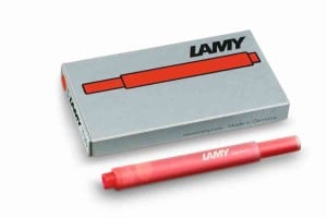 Naboje atramentowe Lamy T10 czerwony opk. 5 szt