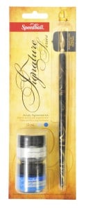 Speedball Zestaw do kaligrafii Signature Blue & Silver Ink