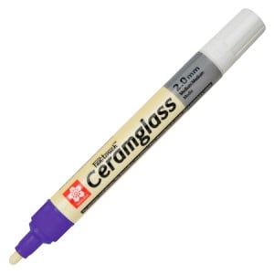 Pen-Touch Ceram glass marker Purple 2mm - marker do szkła i ceramiki