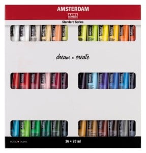 Amsterdam Acrylic Studio Set 20ml x 36 kolorów - komplet farb akrylowych