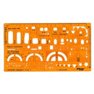 Szablon architektoniczny 1:50