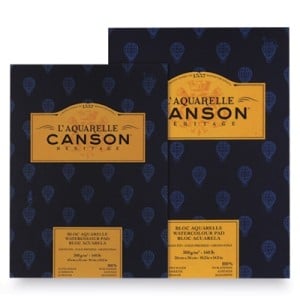 Canson Heritage 300g CP 12 ark - blok akwarelowy