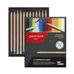 Caran d'Ache Luminance 6901 12 kolorów - komplet kredek artystycznych
