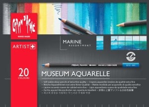 Caran d'Ache Museum Aquarelle 20 kolorów "Marina" - komplet kredek akwarelowych