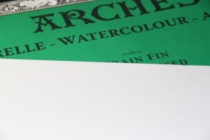 Arches Aquarelle Natural White 300gsm. CP NOT (średni) 560x760mm Papier Akwarelowy