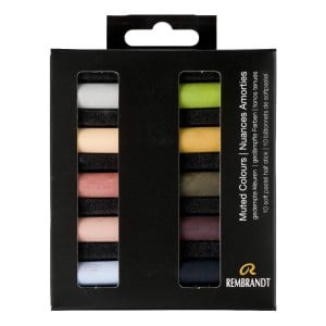 Rembrandt Soft Pastels 10x Half Stick - Muted Colours