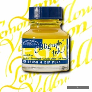 W&N tusz kaligraficzny Lemon Yellow 30 ml