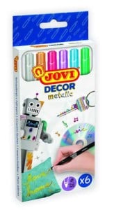 Jovi Decor Metalic 6 kolorów - komplet flamastrów metalicznych
