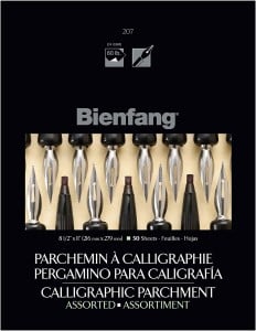 Speedball Bienfang #207 Calligraphy Parchment Mix Pack 74g - papier pergaminowym 50 arkuszy