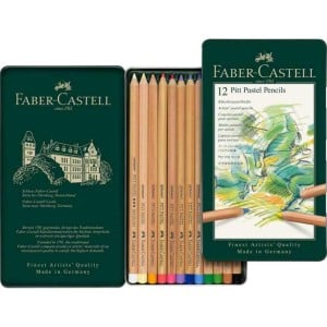 Faber Castell Pitt Pastel Pencils 12 kolorów - komplet pasteli suchych w kredce