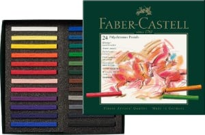 Polychromos pastels 24 kolory - komplet pasteli suchych