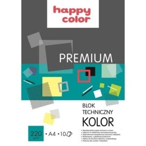 Blok techniczny Premium Kolorowy 220g 10ark.