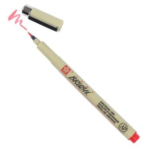 Pigma Brush Red - pisak pędzelkowy