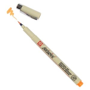 Pigma Brush Orange - pisak pędzelkowy