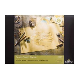 Rembrandt Tononed Desert Brown 180g 50ark -blok do technik mieszanych