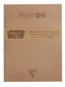 Blok Paint'On "Assorted" Mix Media 250g 50ark - blok z 5 rodzajami papieró do różnych technik
