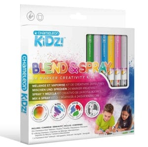 Chameleon KIDZ Blend&Spray Set 24 kol. - zestaw markerów + akcesoria