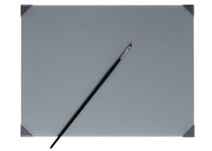 POSH Table Top Glass Grey - szklana paleta stołowa średnia 30,5x40,5cm