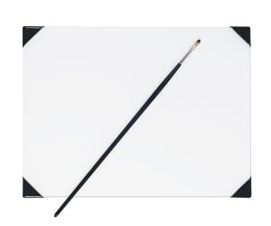 POSH Table Top Glass White - szklana paleta stołowa mała 22,9x30,5cm