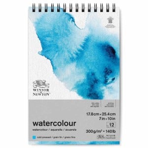 W&N Water Colour Pad 25% Cotton 300gsm CP 12 ark na spirali - blok akwarelowy