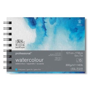 W&N Profesional Water Colour Postcard Pad 300gsm CP 15 ark. Na spirali - blok akwarelowy