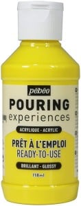 Pebeo Pouring Experience Acrylic Paint PRIMARY YELLOW 118ml- farba akrylowa do pouringu