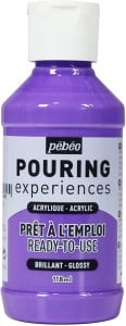 Pebeo Pouring Experience Acrylic Paint LIGHT VIOLET 118ml- farba akrylowa do pouringu