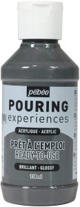 Pebeo Pouring Experience Acrylic Paint GREY 118ml- farba akrylowa do pouringu