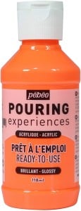 FLUO ORANGE, farba akrylowa Pouring Experience PeBeo 118ml