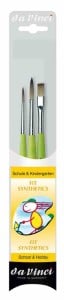 Da Vinci School&Hobby Brushes FIT Synthetic set - komplet 3 pędzli