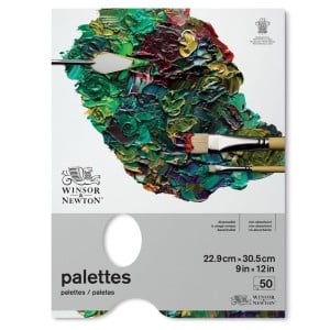 W&N Tear Off Palette Pad 23X31 50ark - paleta malarska jednorazowa