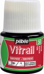 Vitrail Transparent 50 RED - farba witrażowa