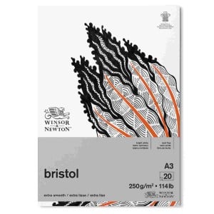 W&N Bristol Pad Extra Smooth 250g 20ark - blok do rysunku eksta gładki