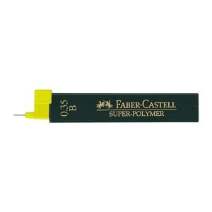 Faber Castell Super Polymer 0,35 B 12szt - wkłady do ołówków automatycznych