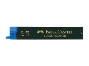 Faber Castell Super Polymer 0,7 B 12szt - wkłady do ołówków automatycznych