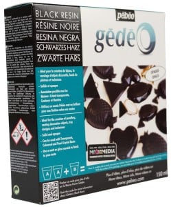 GEDEO Colour Resin 150ml Black - żywica dwuskładnikowa