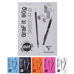 Clairefontaine GraF It Kropka 90g 80ark  - blok szkicowy