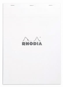 Rhodia Blok Szyty N18  80g 80ark. w kratke - Biały