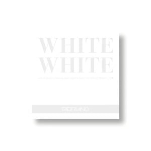 FABRIANO WHITE WHITE 300g 20 ark.- blok do technik mieszanych