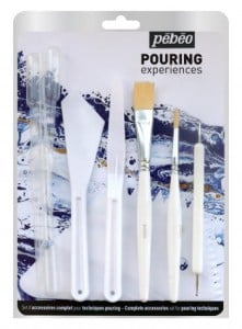 Pebeo Pouring Experience Accesories set - komplet narzędzi do pouringu