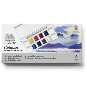 W&N Cotman Pocket HP Set SKYSCAPE 8x1/2 kostki - komplet farb akwarelowych