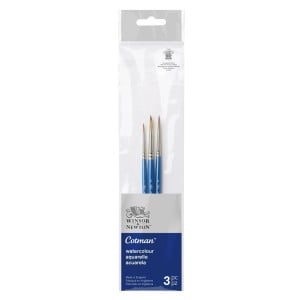 W&N Cotman Brush SH 3szt Set 1 - komplet 3 pędzli akwarelowych