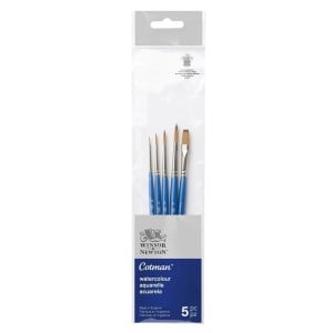 W&N Cotman Brush SH 5szt Set 1 - komplet 5 pędzli akwarelowych