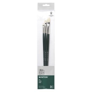 W&N Winton Brush LH 3szt Set 1 - komplet 3 pędzli szczecinowych