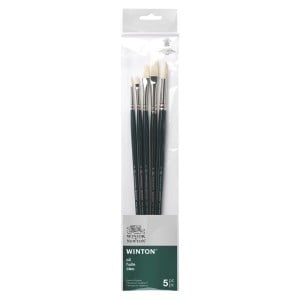 W&N Winton Brush LH 5szt Set 1 - komplet 5 pędzli szczecinowych